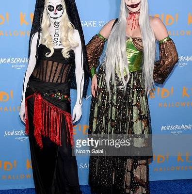 NEW YORK, NEW YORK - OCTOBER 31: Martina Gleissenebner-Teskey and Lou-Anne G. attend Heidi Klum's 21st Annual Halloween Party presented by Now Screaming x Prime Video and Baileys Irish Cream Liqueur at Sake No Hana at Moxy Lower East Side on October 31, 2022 in New York City. (Photo by Noam Galai/Getty Images for Heidi Klum)